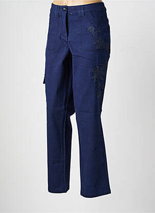 Pantalon slim stretch taille normale bleu SHEEGO femme
