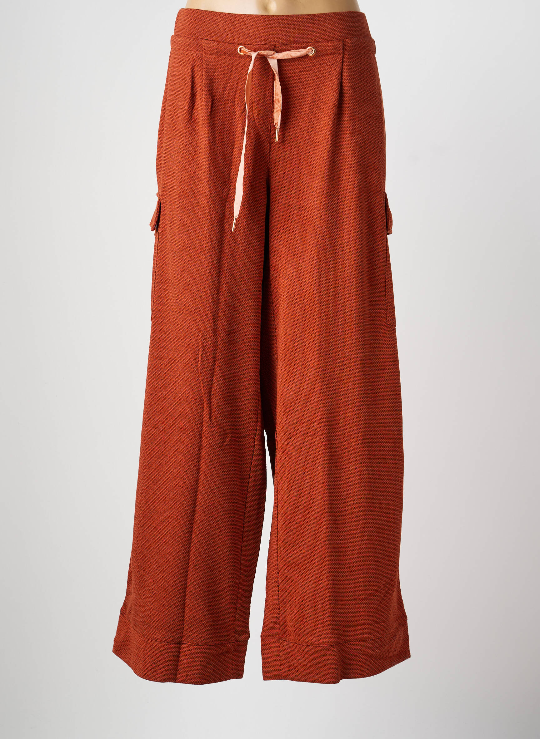 Pantalon droit stretch taille normale orange SHEEGO femme