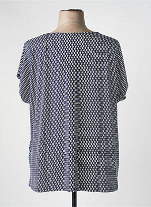 T-shirt imprimé fantaisie manches courtes bleu SHEEGO femme