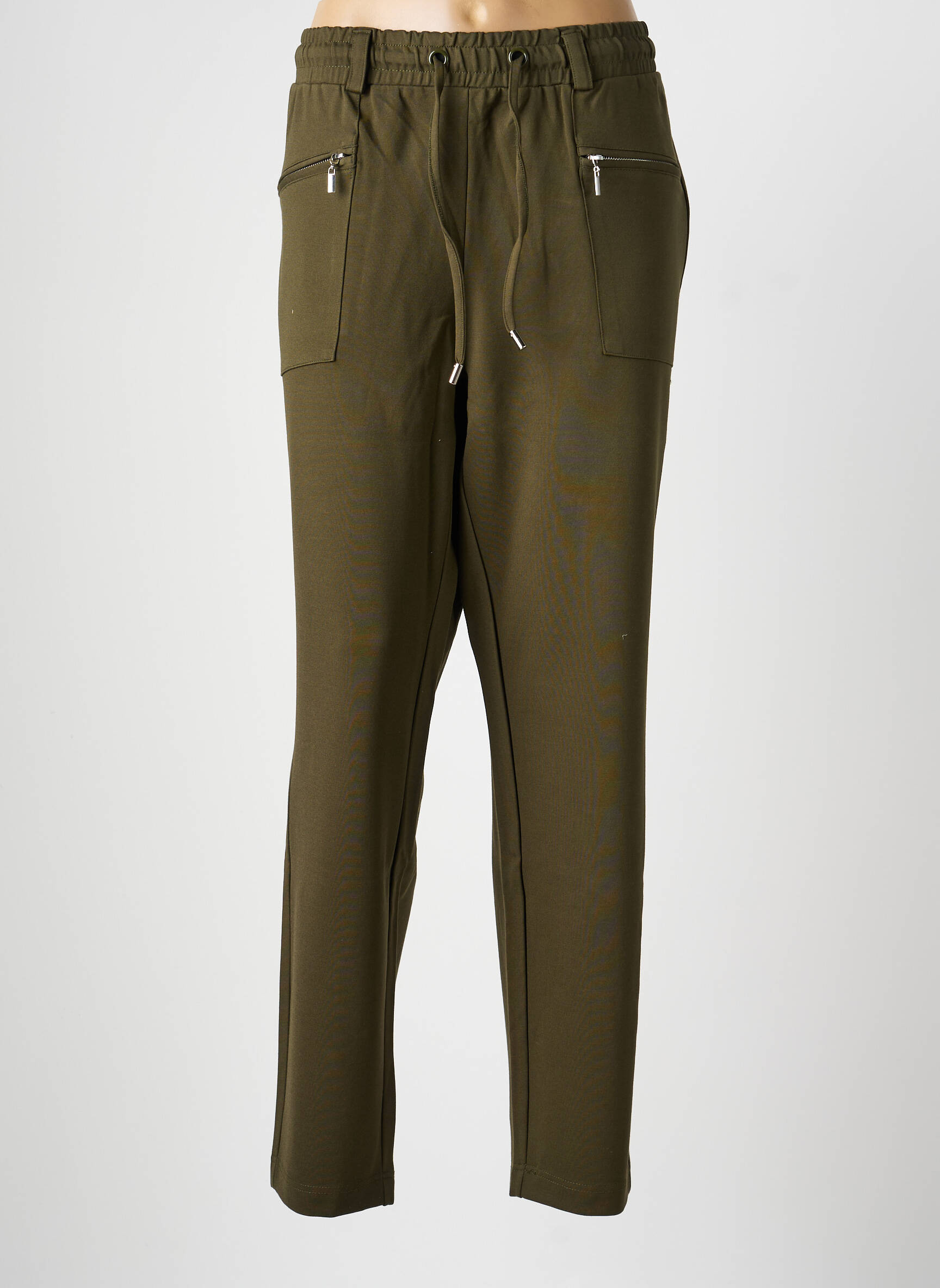 Pantalon droit stretch taille normale vert SHEEGO femme