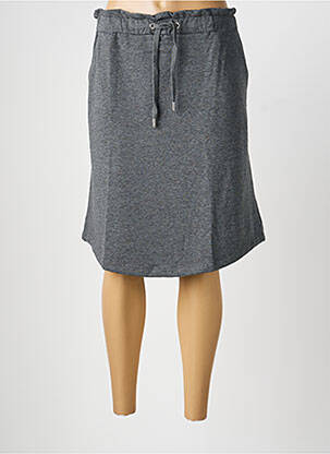 Jupe mi-longue coupe droite gris SHEEGO femme