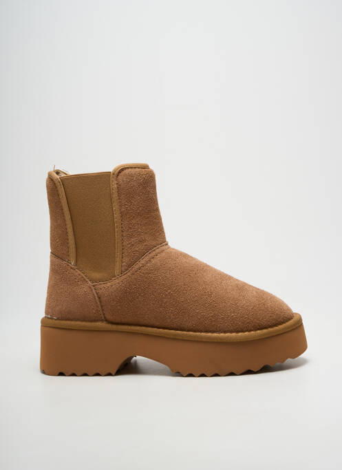 Bottines/boots fourrée talon de 4 à 6cm marron LIU JO femme