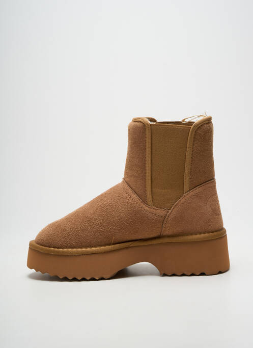 Bottines/boots fourrée talon de 4 à 6cm marron LIU JO femme