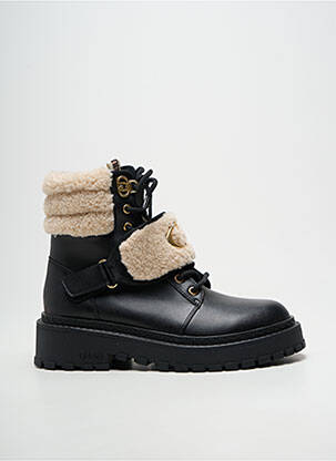 Bottines/boots tissage satiné talon de 4 à 6cm noir LIU JO femme