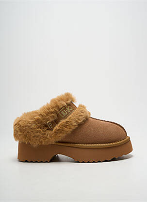 Mules/sabots semi compensé talon de 4 à 6cm marron LIU JO femme