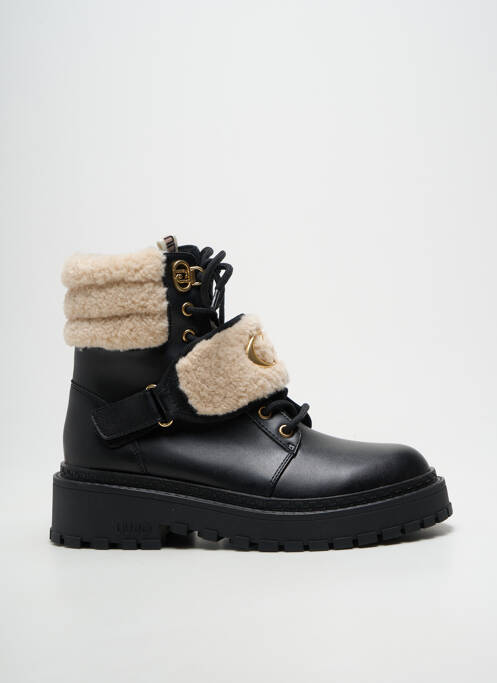 Bottines/boots tissage satiné talon de 4 à 6cm noir LIU JO femme