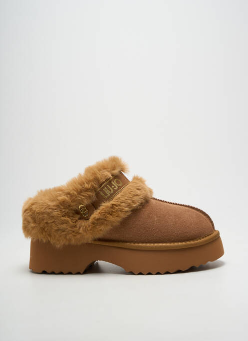 Mules/sabots semi compensé talon de 4 à 6cm marron LIU JO femme