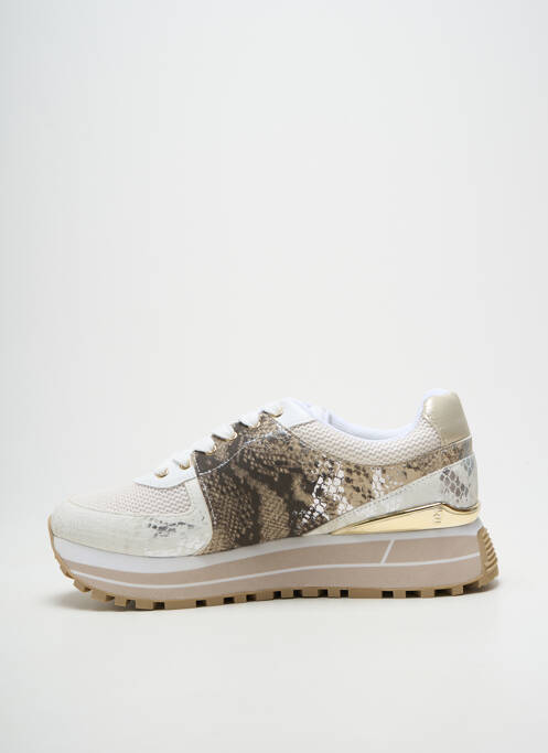 Baskets tissage satiné talon de 4 à 6cm blanc LIU JO femme