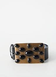 Ceinture fermeture pointe poinçonnée noir BLOW femme