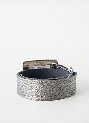 Ceinture effet matière satinée gris BLOW femme