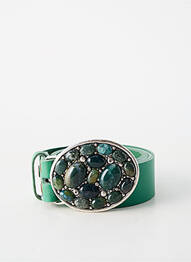 Ceinture fermeture pointe poinçonnée vert BLOW femme