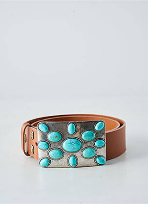 Ceinture fermeture pointe poinçonnée marron BLOW femme