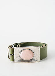 Ceinture fermeture pointe poinçonnée vert BLOW femme