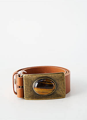 Ceinture fermeture pointe poinçonnée marron BLOW femme