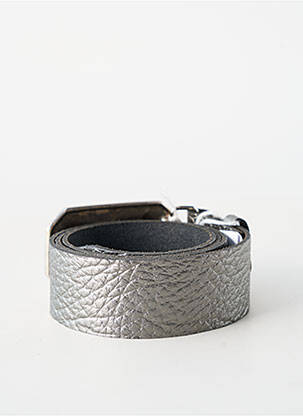 Ceinture fermeture pointe poinçonnée gris BLOW femme