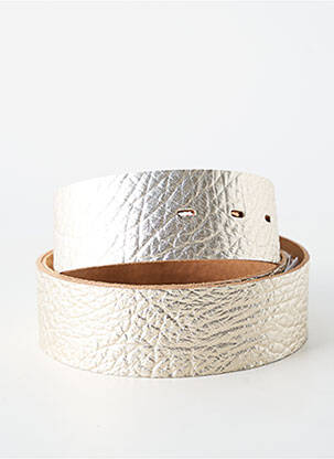 Ceinture fermeture pointe poinçonnée beige BLOW femme
