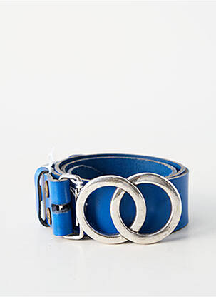 Ceinture fermeture pointe poinçonnée bleu BLOW femme
