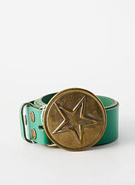 Ceinture fermeture pointe poinçonnée vert BLOW femme