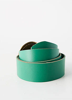 Ceinture fermeture pointe poinçonnée vert BLOW femme