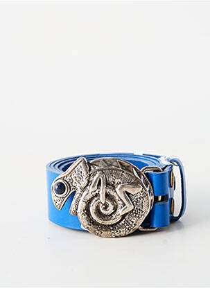 Ceinture fermeture pointe poinçonnée bleu BLOW femme