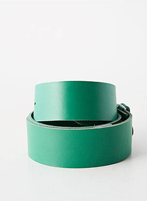 Ceinture tissage simili-cuir vert BLOW femme