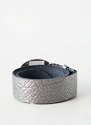 Ceinture effet matière satinée gris BLOW femme