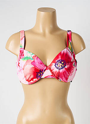 Haut de maillot de bain stretch haut soutien-gorge balconnet rose YSABEL MORA femme