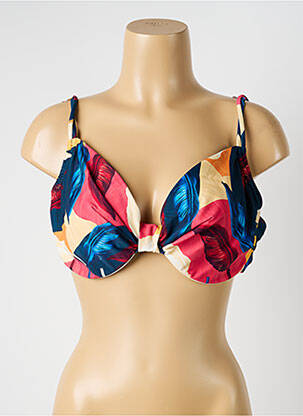 Haut de maillot de bain stretch haut soutien-gorge balconnet rouge YSABEL MORA femme