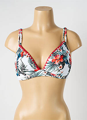 Soutien-gorge effet matière satinée haut soutien-gorge emboitant blanc OLYMPIA femme