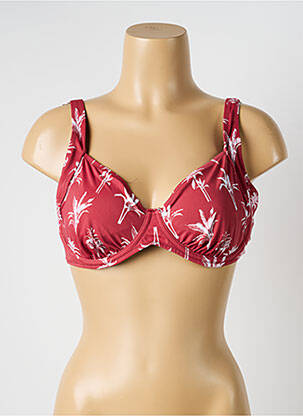 Haut de maillot de bain stretch haut soutien-gorge balconnet rose OLYMPIA femme