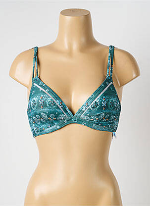 Haut de maillot de bain stretch haut soutien-gorge balconnet vert OLYMPIA femme