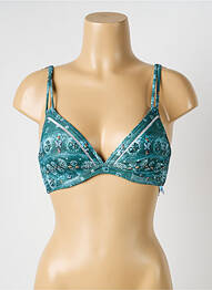 Haut de maillot de bain stretch haut soutien-gorge balconnet vert OLYMPIA femme