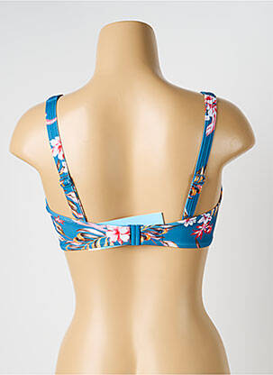 Haut de maillot de bain stretch haut soutien-gorge balconnet bleu OLYMPIA femme
