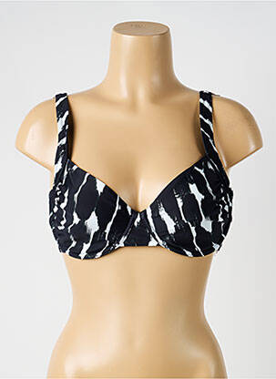 Haut de maillot de bain stretch haut soutien-gorge balconnet noir YSABEL MORA femme