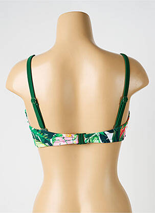 Haut de maillot de bain stretch haut bandeau vert YSABEL MORA femme