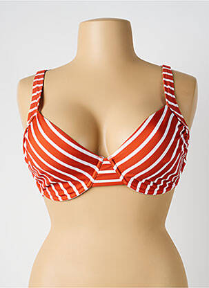 Haut de maillot de bain stretch haut soutien-gorge balconnet orange YSABEL MORA femme