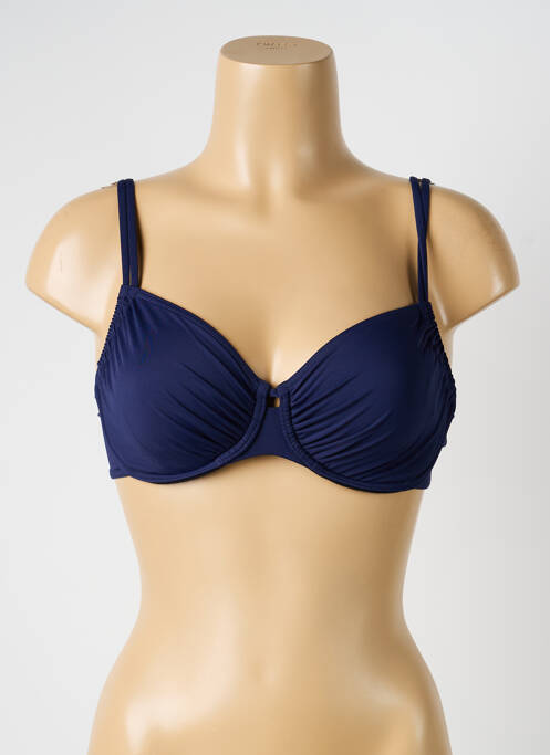 Haut de maillot de bain stretch haut soutien-gorge balconnet bleu SUNFLAIR femme