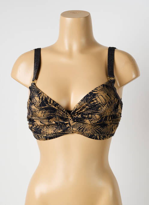 Haut de maillot de bain stretch haut soutien-gorge balconnet noir OLYMPIA femme