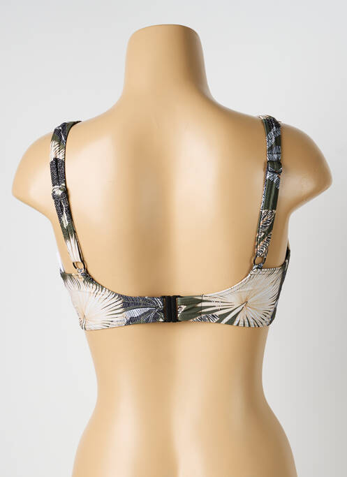 Haut de maillot de bain bretelles élastiquées ajustables haut soutien-gorge balconnet vert SUNFLAIR femme