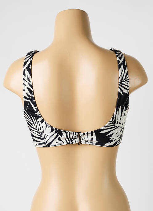 Haut de maillot de bain stretch haut soutien-gorge avec mousse de rembourrage amovible noir ADMAS femme