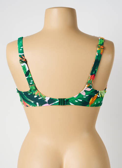 Haut de maillot de bain stretch haut soutien-gorge balconnet vert YSABEL MORA femme