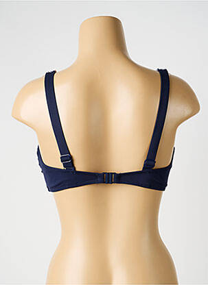 Haut de maillot de bain stretch haut soutien-gorge balconnet bleu YSABEL MORA femme