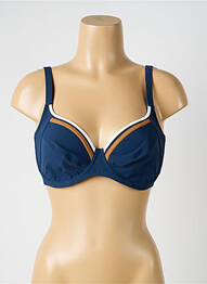 Haut de maillot de bain stretch haut soutien-gorge balconnet bleu SUNFLAIR femme