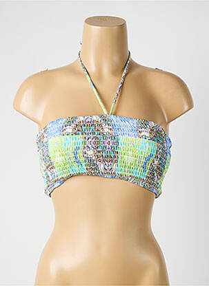 Haut de maillot de bain stretch haut bandeau vert OPERA femme