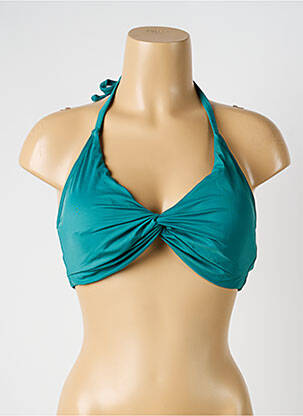 Haut de maillot de bain stretch haut soutien-gorge avec mousse de rembourrage amovible vert OLYMPIA femme