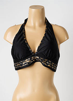 Haut de maillot de bain stretch haut soutien-gorge avec mousse de rembourrage amovible noir ADMAS femme