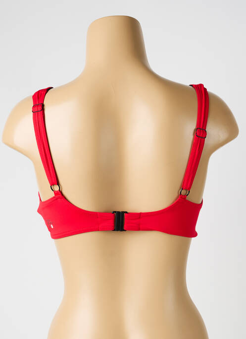 Haut de maillot de bain stretch haut soutien-gorge balconnet rouge SUNFLAIR femme