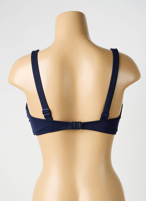 Haut de maillot de bain stretch haut soutien-gorge balconnet bleu YSABEL MORA femme