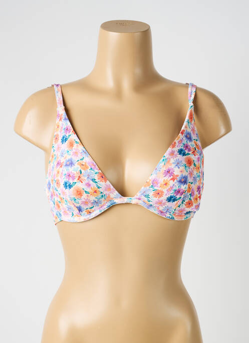 Haut de maillot de bain stretch haut soutien-gorge balconnet orange YSABEL MORA femme