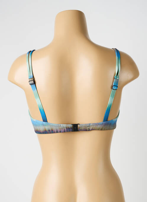 Haut de maillot de bain stretch haut soutien-gorge balconnet bleu OPERA femme